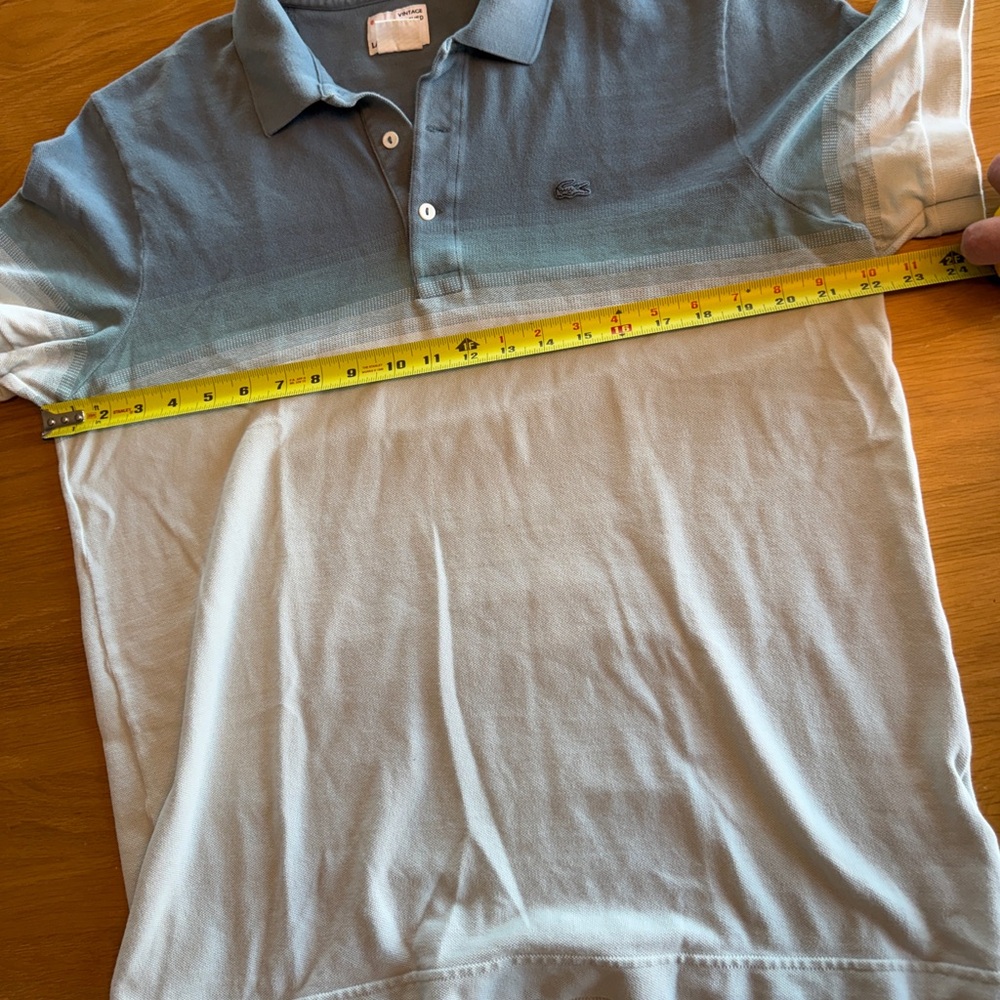 Lacoste Men’s Grey-to-White Gradient Polo - Picture 3 of 7